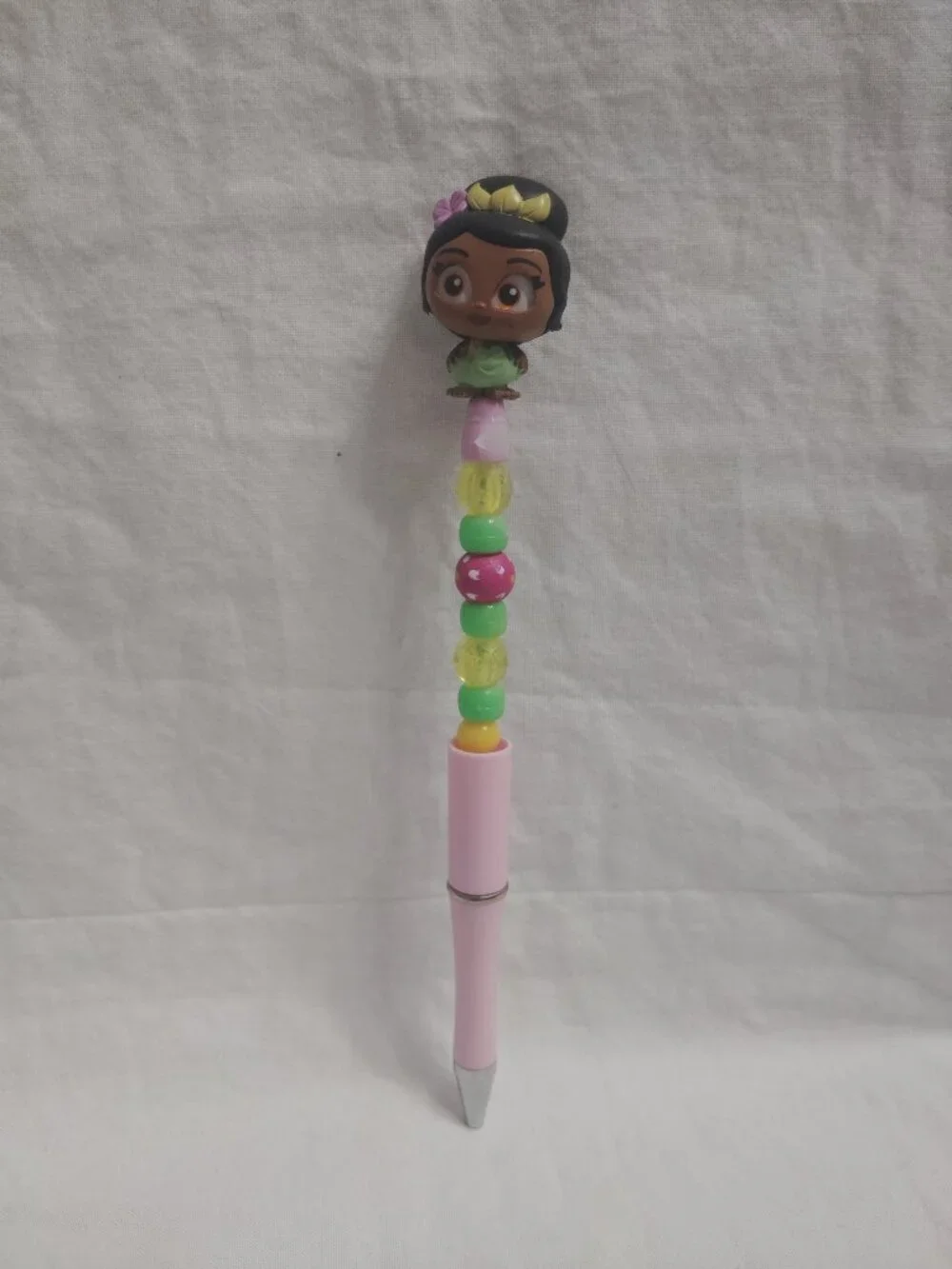 Disney Doorable Summer Tiana Handmade Beaded Pen
